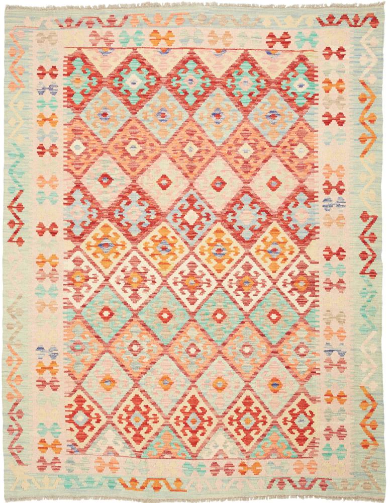 Tapis afghan Kilim Afghan 198x157 198x157, Tapis persan Tissé à la main