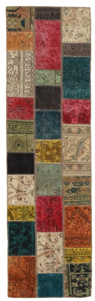 Tappeto persiano Patchwork 261x74 261x74, Tappeto persiano Annodato a mano
