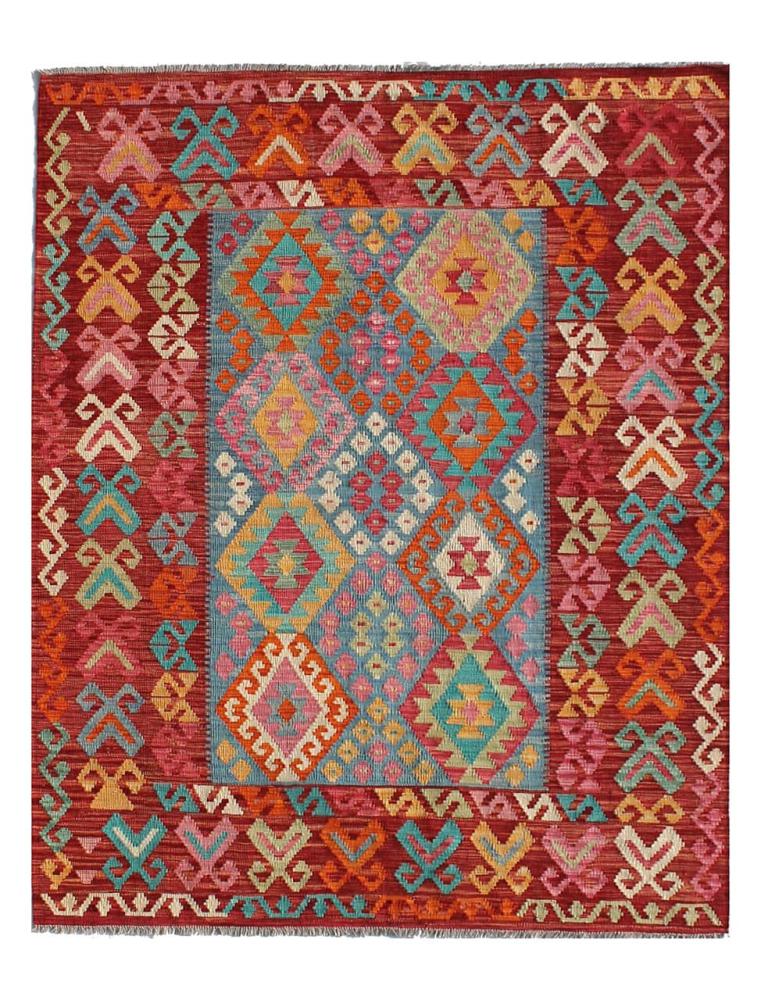 Afghan rug Kilim Afghan 8'1"x5'10" 8'1"x5'10", Persian Rug Woven by hand