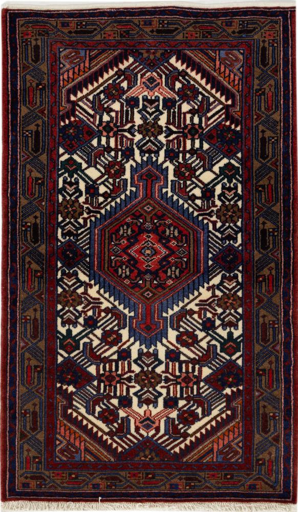 Persisk teppe Hamadan Zageh 126x76 126x76, Persisk teppe Knyttet for hånd