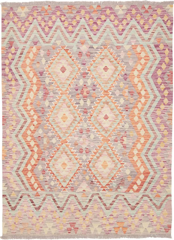 Afghaans tapijt Kilim Afghan 200x148 200x148, Perzisch tapijt Handgeweven