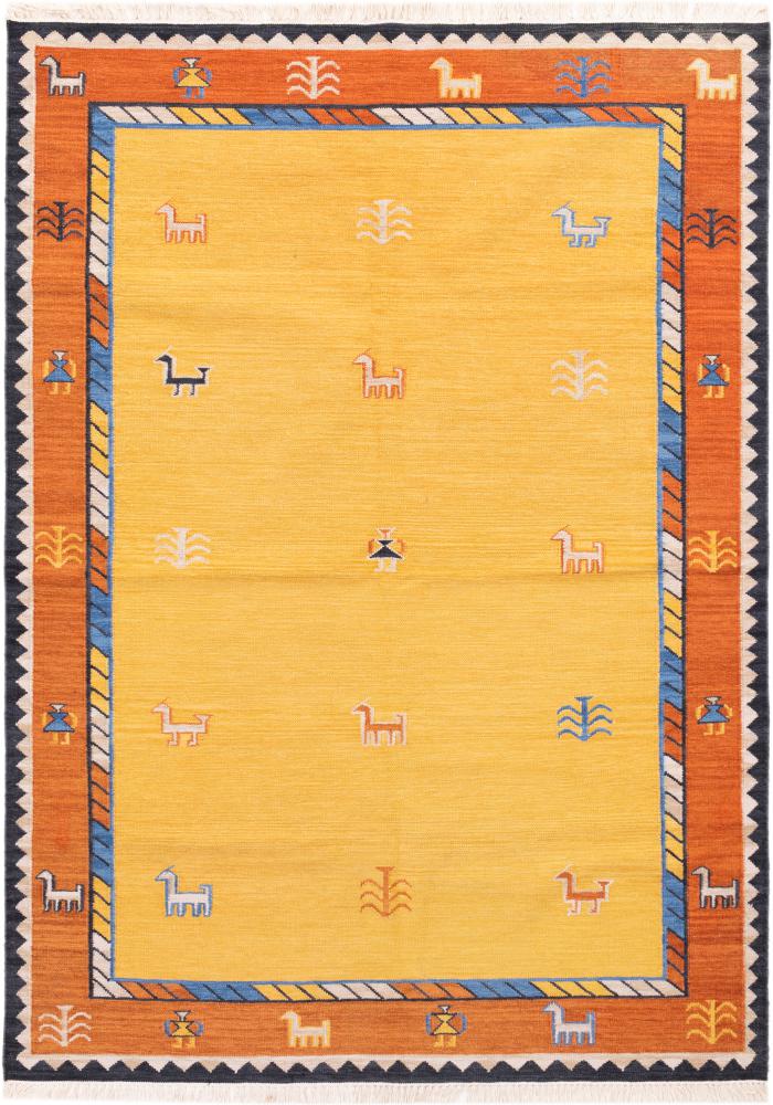 Tapis persan Kilim Fars 241x174 241x174, Tapis persan Tissé à la main