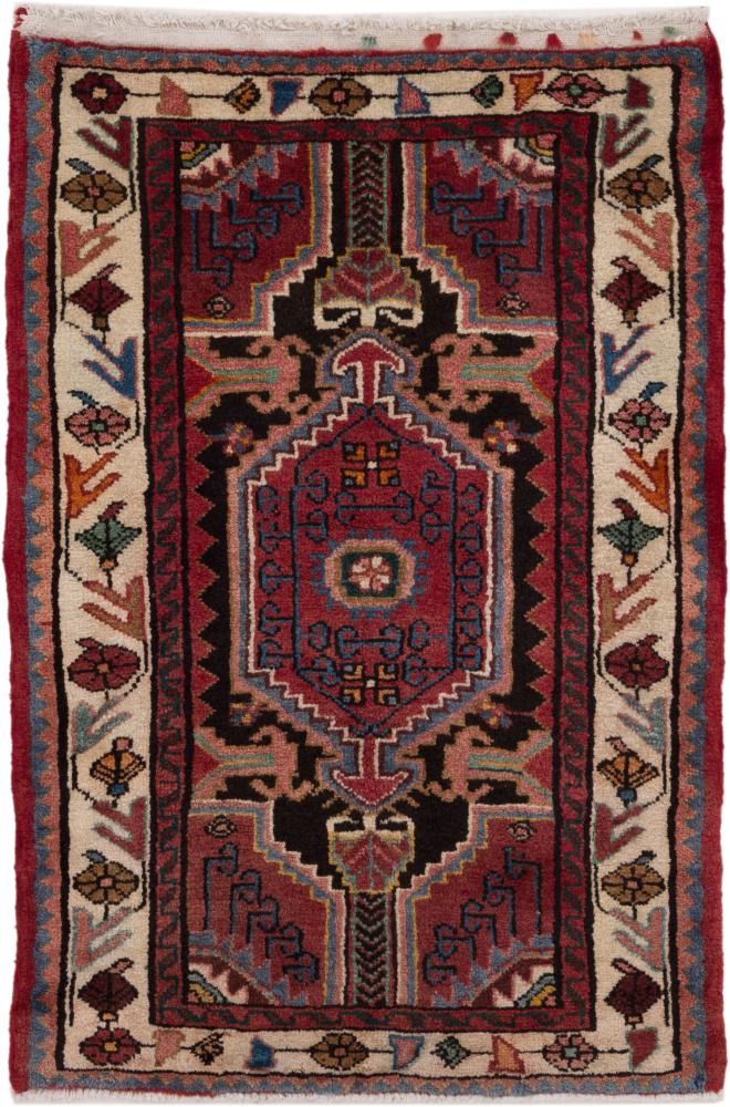 Persian Rug Hamadan 121x74 121x74, Persian Rug Knotted by hand
