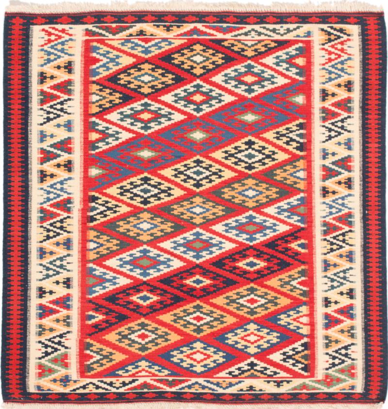 Tapete persa Kilim Fars 103x104 103x104, Tapete persa Tecido à mão