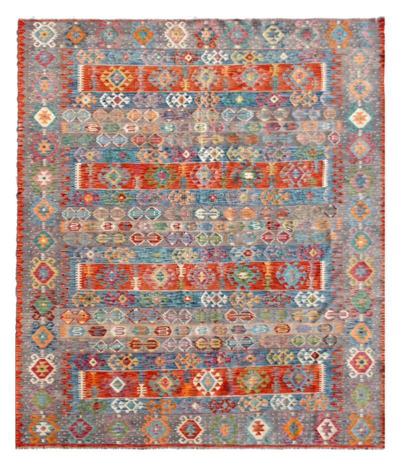 Tapis afghan Kilim Afghan 397x320 397x320, Tapis persan Tissé à la main