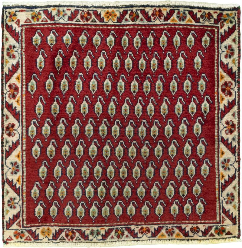 Tapis persan Shiraz 59x62 59x62, Tapis persan Noué à la main