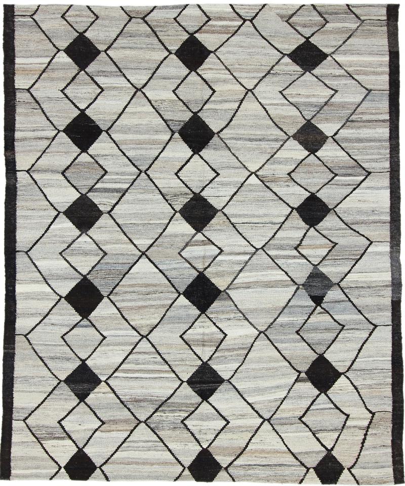 Tapete afegão Kilim Afegão Berber Design 223x184 223x184, Tapete persa Tecido à mão