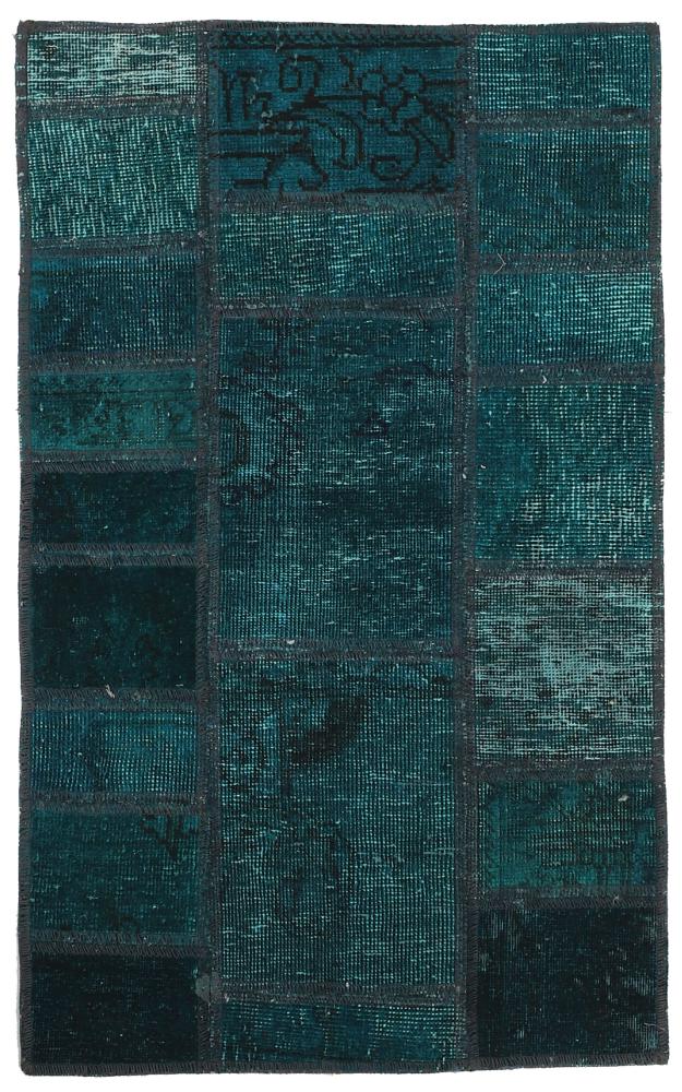 Persisk tæppe Patchwork 99x59 99x59, Persisk tæppe Knyttet i hånden