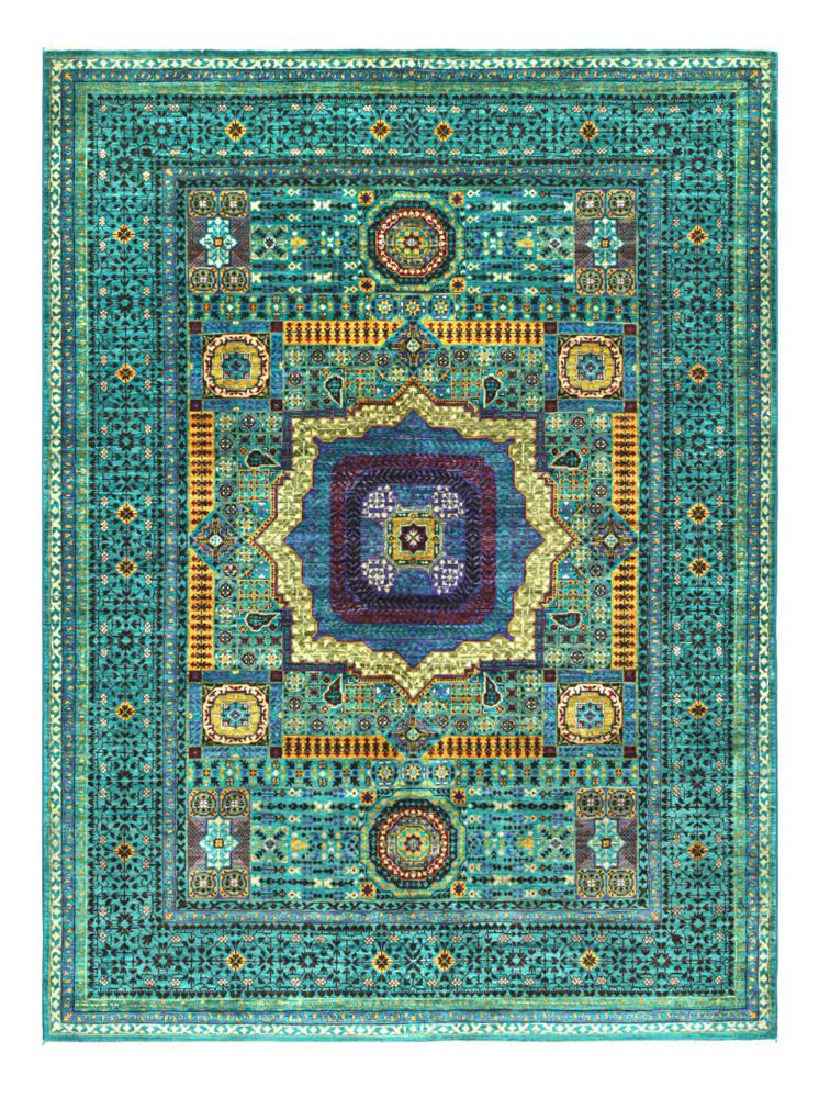 Afghan rug Mamluk 238x178 238x178, Persian Rug Knotted by hand