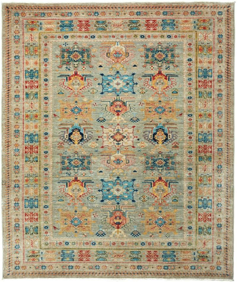 Pakistani rug Super Kazak 242x206 242x206, Persian Rug Knotted by hand