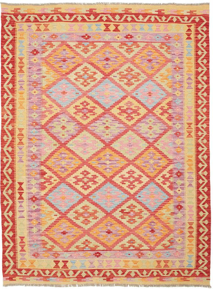 Afghaans tapijt Kilim Afghan 197x151 197x151, Perzisch tapijt Handgeweven