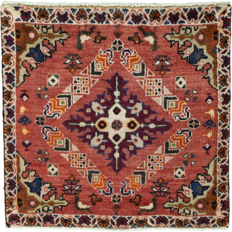 Perzisch tapijt Shiraz 60x61 60x61, Perzisch tapijt Handgeknoopte