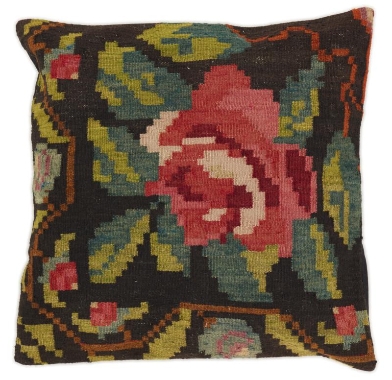 Alfombra india Kilim Rosen Kissen 64x66 64x66, Alfombra persa Tejido a mano