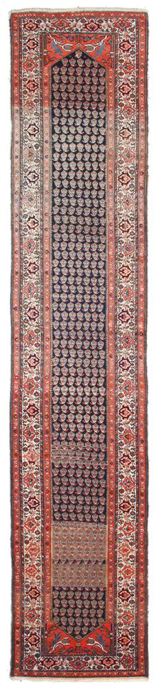 Περσικό χαλί Malayer πολύτιμα λόγω παλαιότητας 520x104 520x104, Περσικό χαλί Οι κόμποι έγιναν με το χέρι