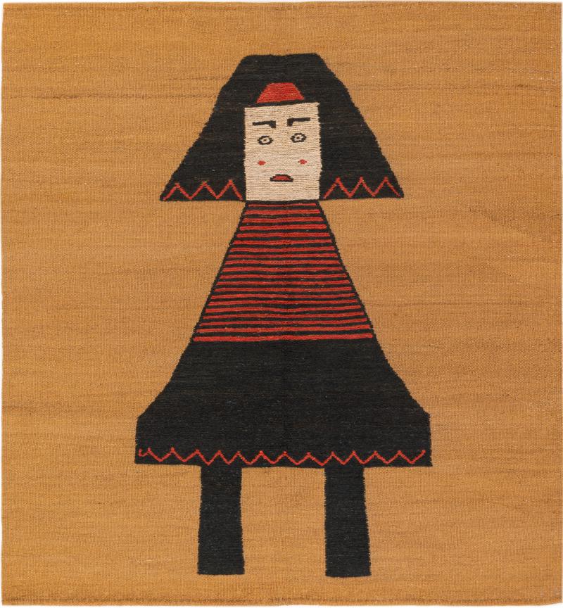 Persisk tæppe Elysian Dream 131x124 131x124, Persisk tæppe Håndvævet