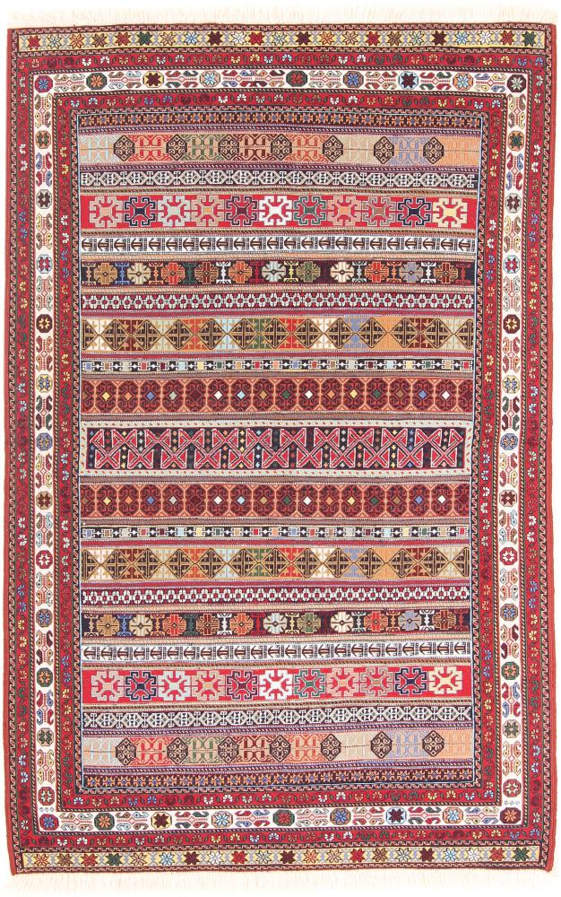 Tapete persa Kilim Soozani 152x100 152x100, Tapete persa Tecido à mão