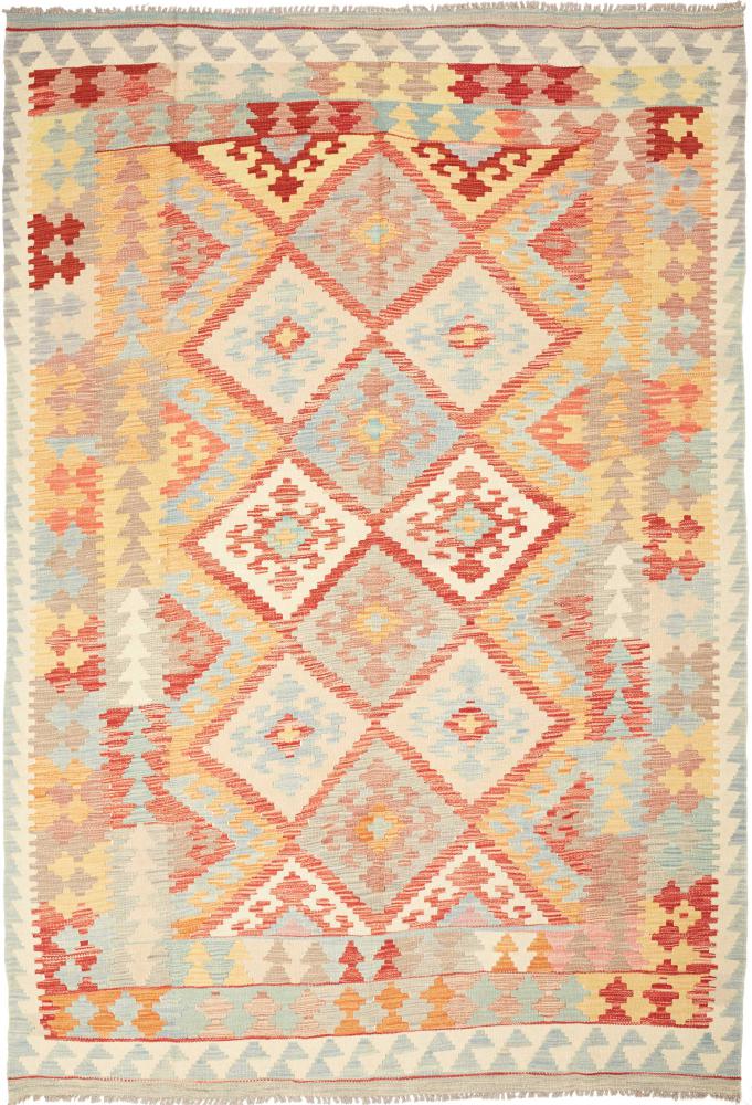 Afghanischer Teppich Kelim Afghan 256x174 256x174, Perserteppich Handgewebt