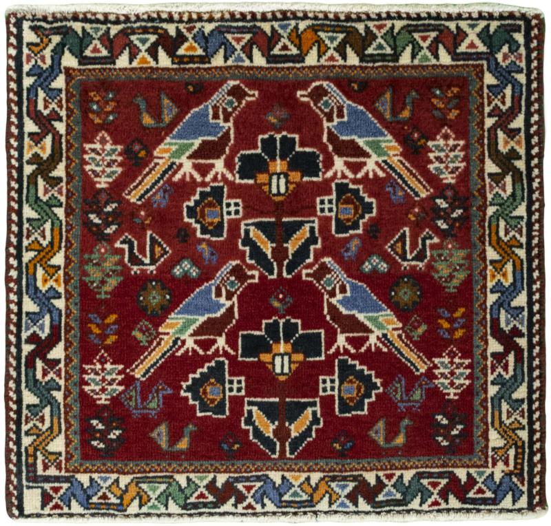 Perzisch tapijt Shiraz 60x65 60x65, Perzisch tapijt Handgeknoopte