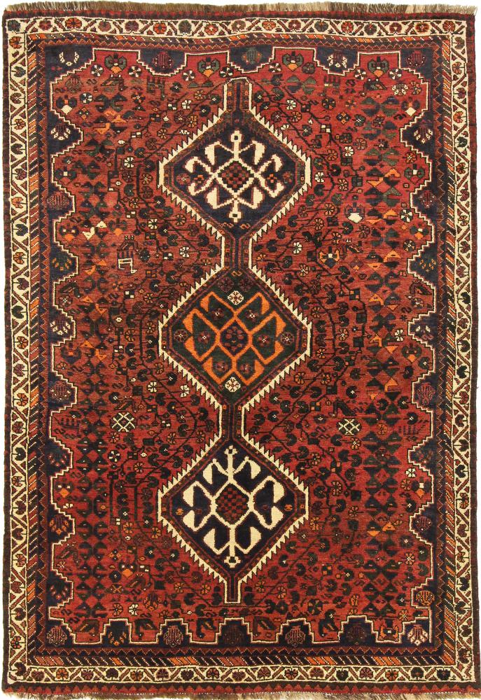 Persisk tæppe Ghashghai 223x154 223x154, Persisk tæppe Knyttet i hånden