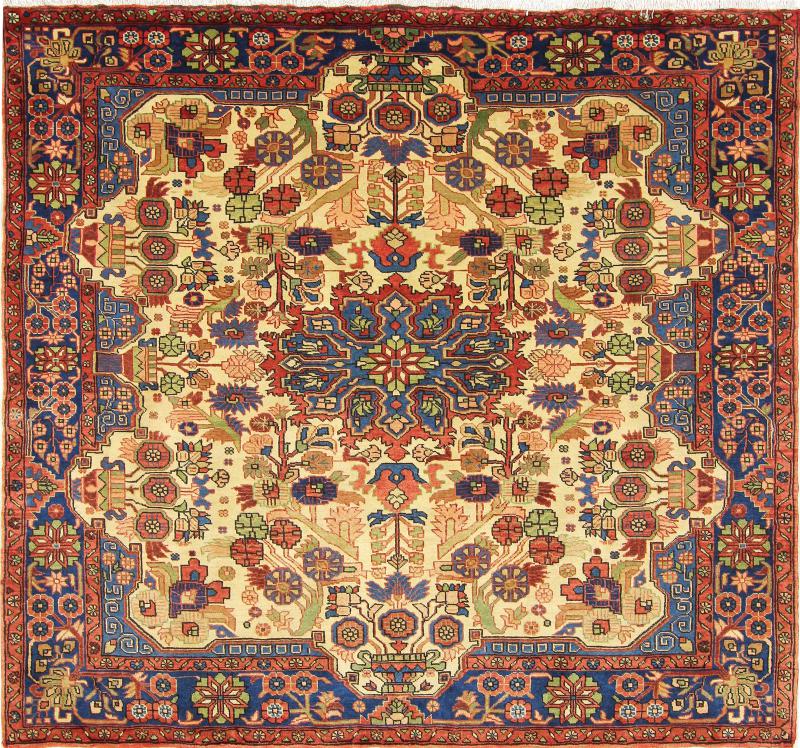Persian Rug Nahavand 199x183 199x183, Persian Rug Knotted by hand