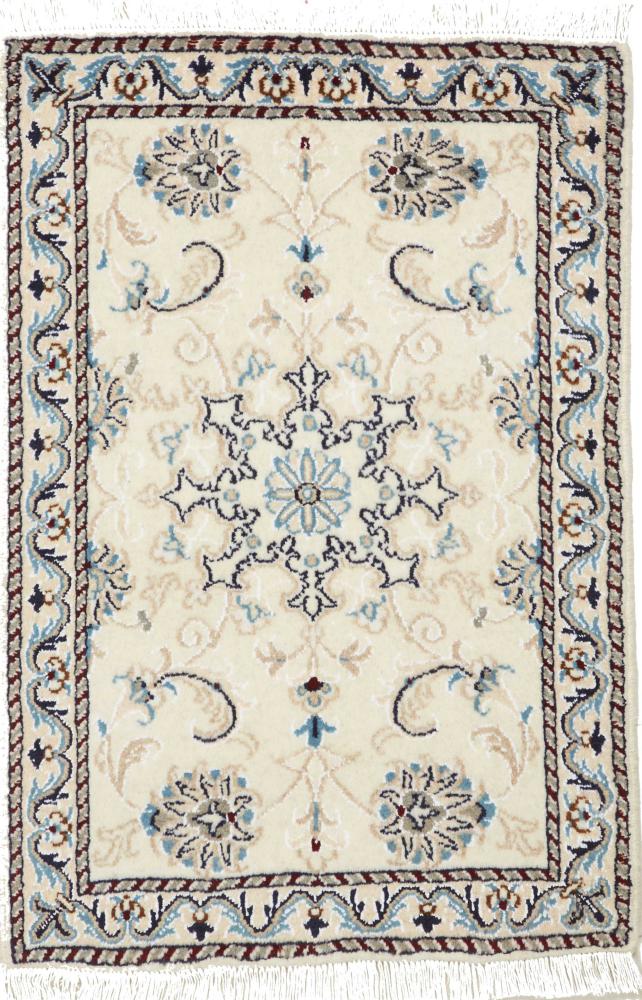Tapis persan Naïn 2'11"x2'0" 2'11"x2'0", Tapis persan Noué à la main