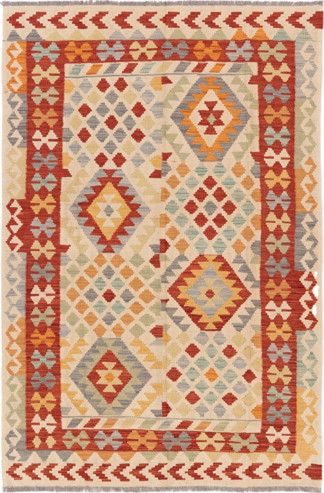 Afghansk tæppe Kelim Afghan 184x123 184x123, Persisk tæppe Håndvævet