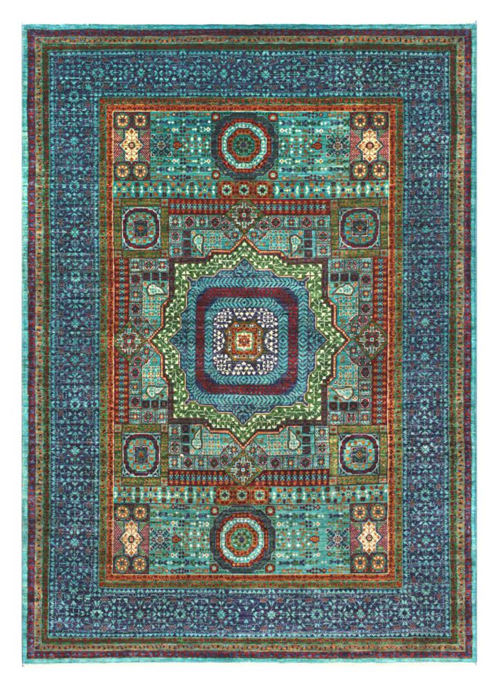 Afghan rug Mamluk 244x175 244x175, Persian Rug Knotted by hand