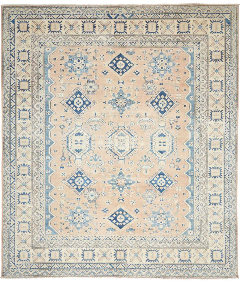 Afghan rug Kazak 284x244 284x244, Persian Rug Knotted by hand