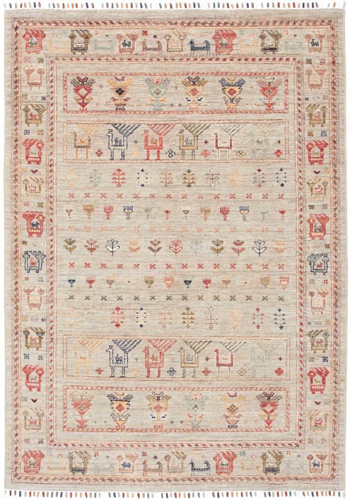 Pakistani rug Design Arijana 5'8"x4'0" 5'8"x4'0", Persian Rug Knotted by hand