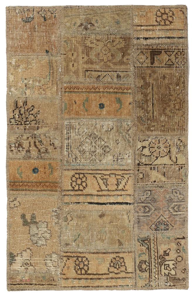 Perzisch tapijt Patchwork 96x64 96x64, Perzisch tapijt Handgeknoopte