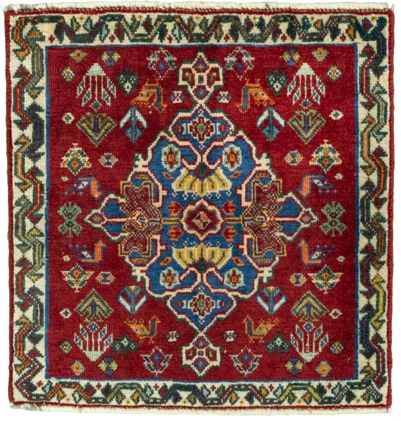Persian Rug Shiraz 52x52 52x52, Persian Rug Knotted by hand