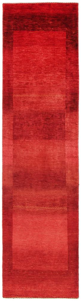 Persian Rug Persian Gabbeh Loribaft Atash 9'9"x2'6" 9'9"x2'6", Persian Rug Knotted by hand