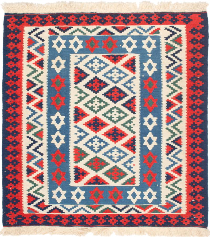 Tapete persa Kilim Fars 111x103 111x103, Tapete persa Tecido à mão