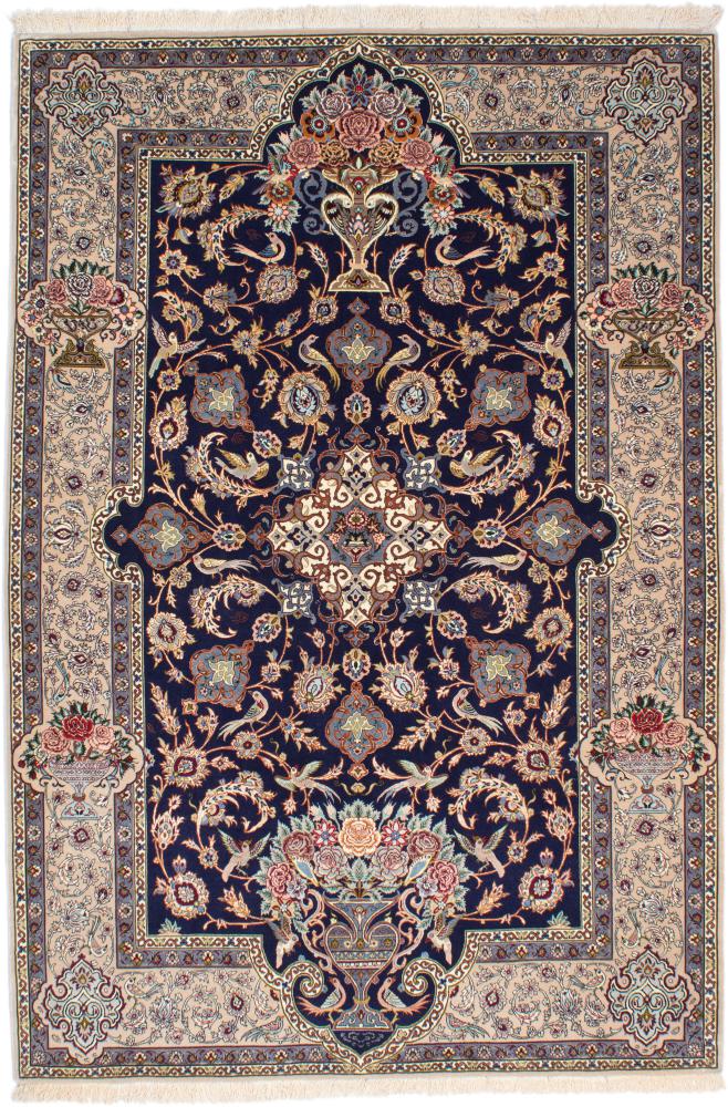 Tapete persa Isfahan Fio de Seda 236x161 236x161, Tapete persa Atado à mão