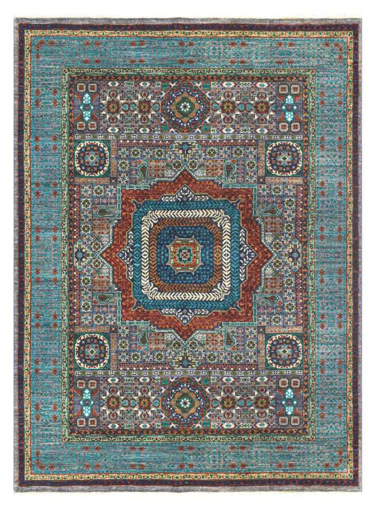 Afghan rug Mamluk 210x160 210x160, Persian Rug Knotted by hand