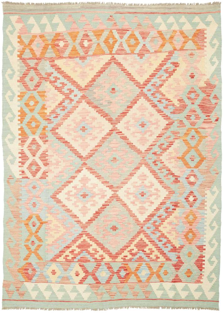 Afghan rug Kilim Afghan 202x148 202x148, Persian Rug Woven by hand