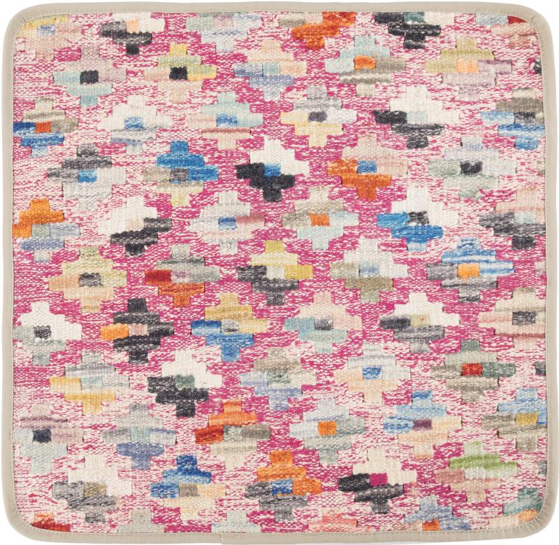 Afghan rug Kilim Afghan Cushion Cover 50x50 50x50, Persian Rug Knotted by hand