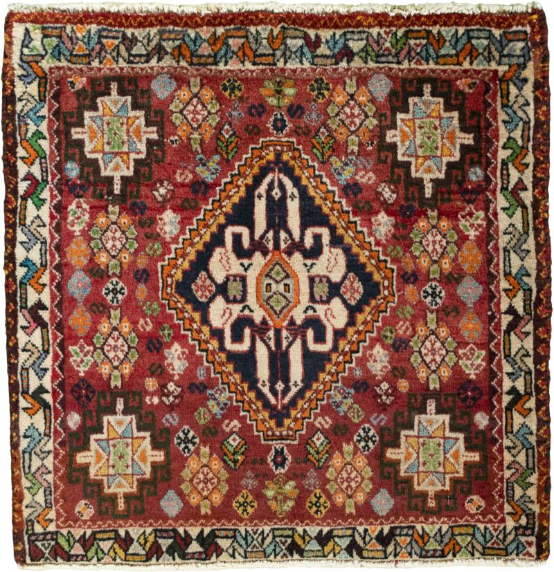 Persian Rug Shiraz 62x66 62x66, Persian Rug Knotted by hand