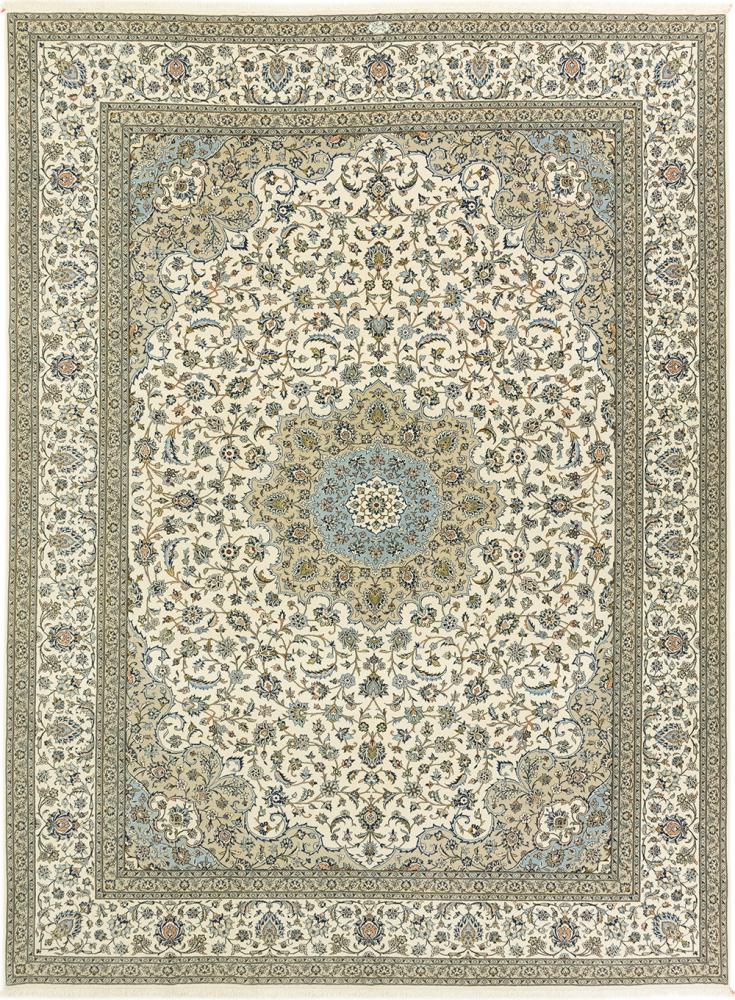 Persian Rug Keshan Old 13'0"x9'8" 13'0"x9'8", Persian Rug Knotted by hand