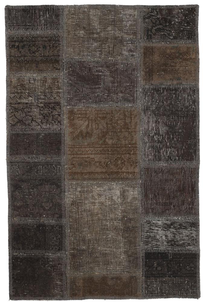 Persisk tæppe Patchwork 96x61 96x61, Persisk tæppe Knyttet i hånden