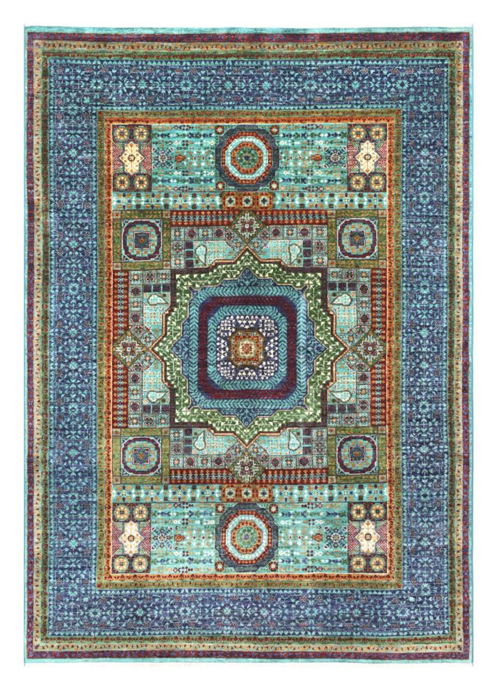 Afghan rug Mamluk 242x174 242x174, Persian Rug Knotted by hand