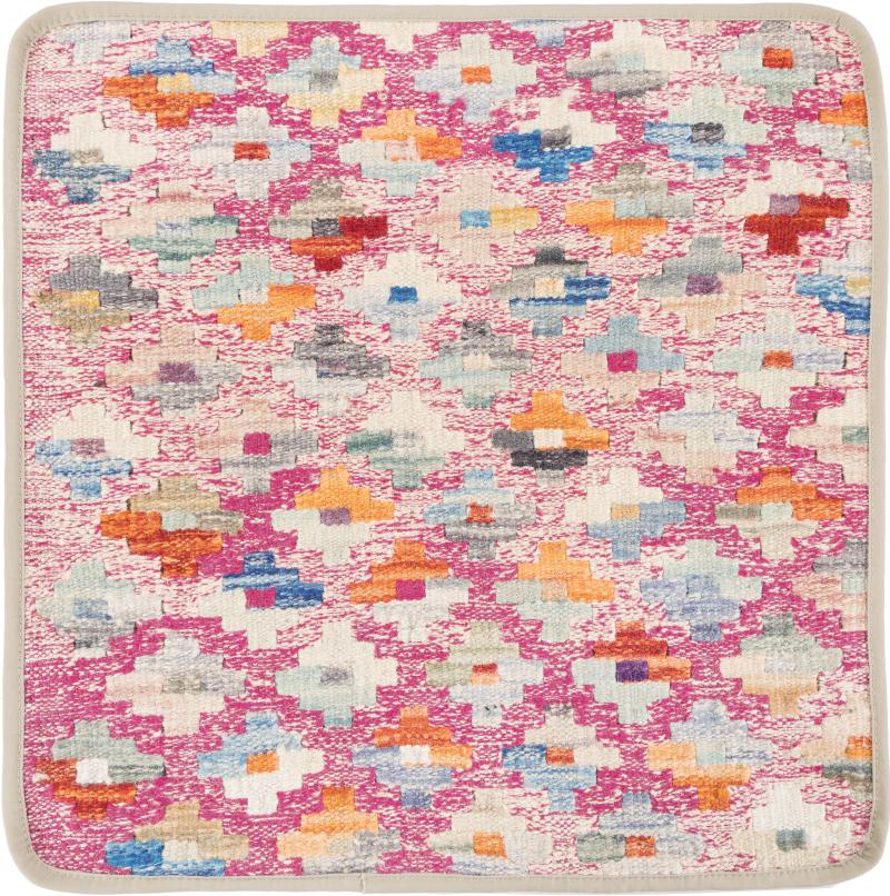Afghan rug Kilim Afghan Cushion Cover 50x50 50x50, Persian Rug Knotted by hand