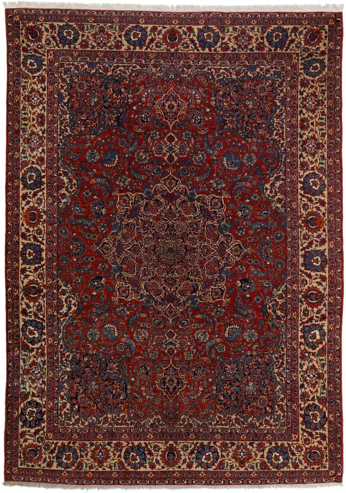 Tapis persan Ispahan Ancien 376x271 376x271, Tapis persan Noué à la main
