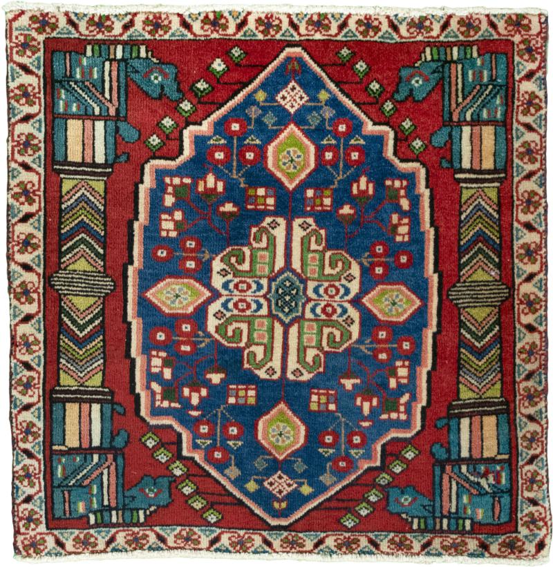 Persian Rug Shiraz 62x65 62x65, Persian Rug Knotted by hand