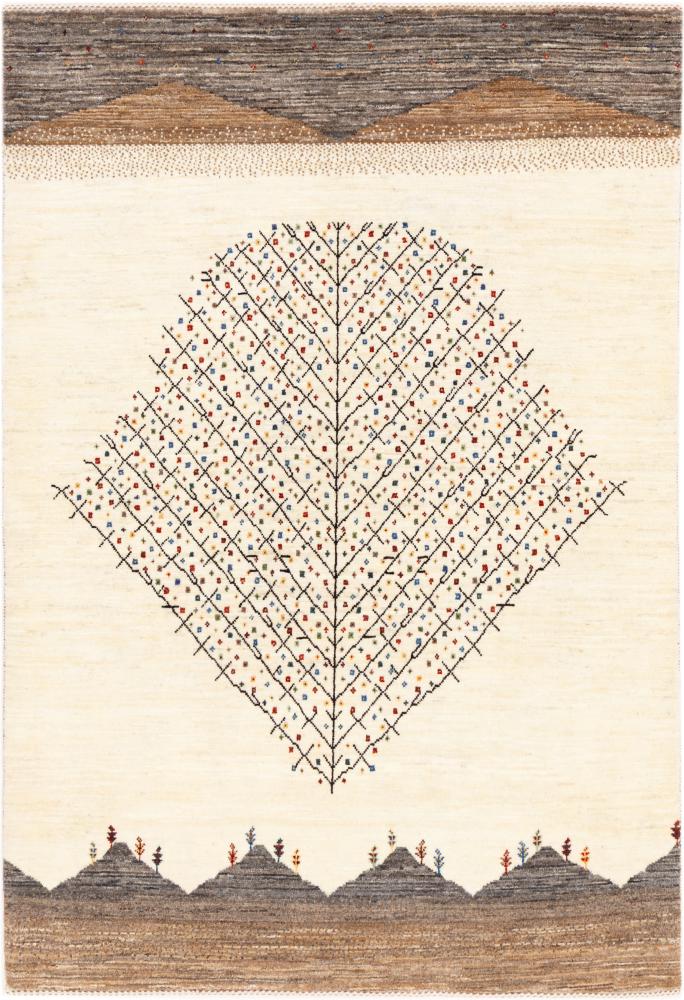 Tapis persan Persan Gabbeh Loribaft Nowbaft 180x124 180x124, Tapis persan Noué à la main