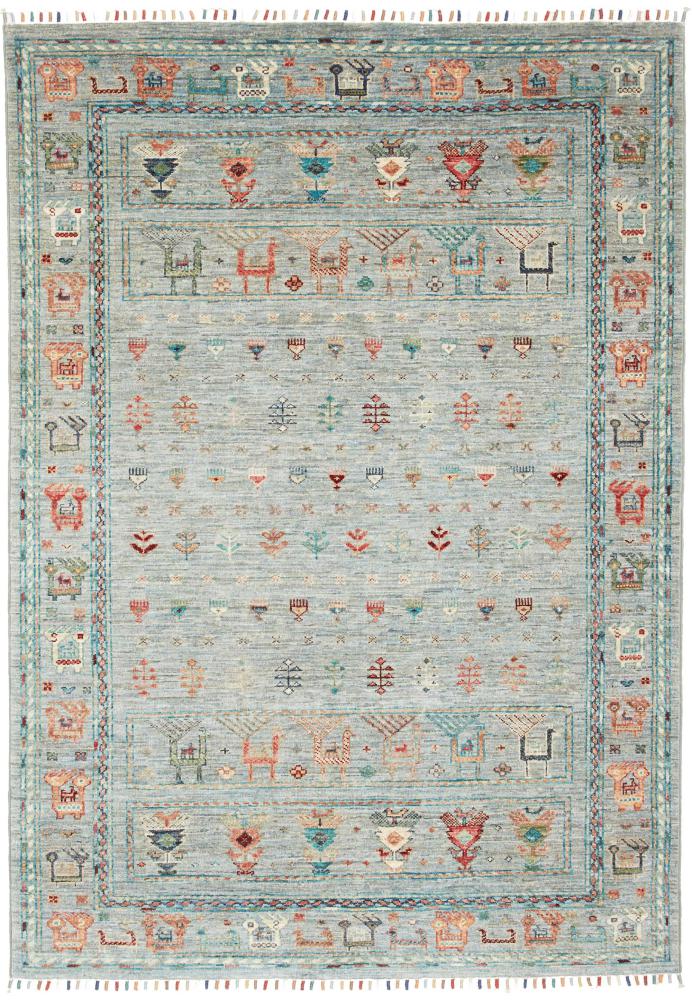 Pakistani rug Design Arijana 6'0"x4'2" 6'0"x4'2", Persian Rug Knotted by hand