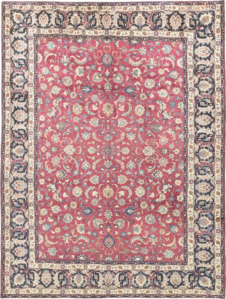 Alfombra persa Mashad Semi Antiguo 384x294 384x294, Alfombra persa Anudado a mano