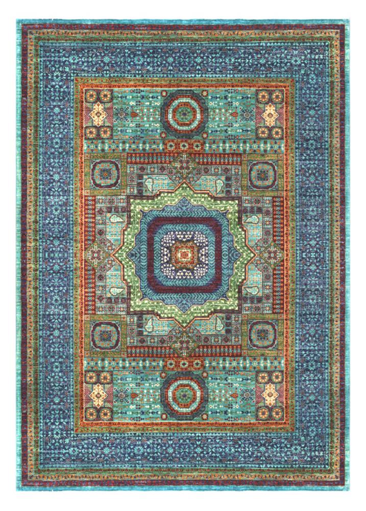 Afghan rug Mamluk 245x179 245x179, Persian Rug Knotted by hand