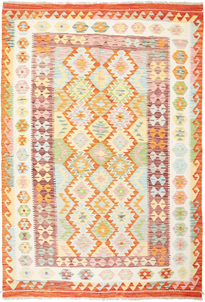 Afghansk teppe Kelim  Afghan 250x176 250x176, Persisk teppe Handwoven 