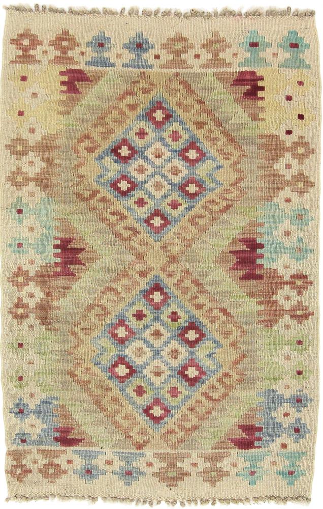 Tapete afegão Kilim Afegão 93x62 93x62, Tapete persa Tecido à mão